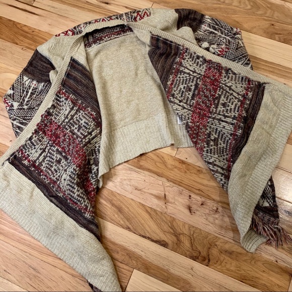 KNOX ROSE Cardigan Southwest Aztec Long Sleeve EUC - Picture 6 of 10